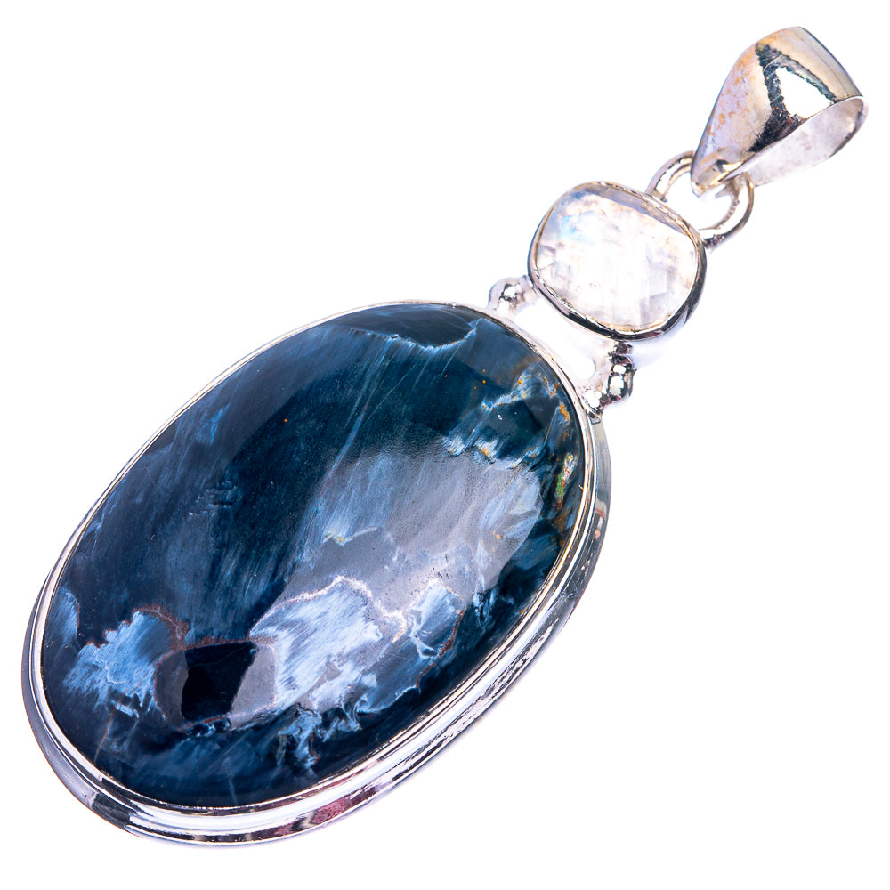 Pietersite, Rainbow Moonstone Pendant 1 7/8" (925 Sterling Silver) P39022