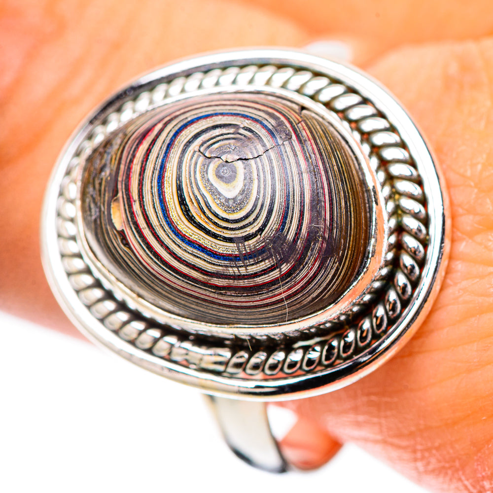 Fordite Ring Size 12 (925 Sterling Silver) RING138762