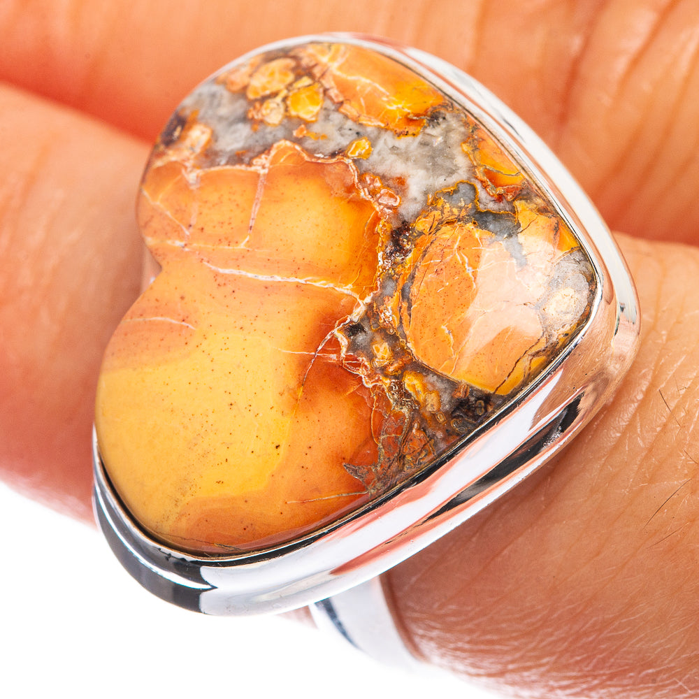 Large Maligano Jasper 925 Sterling Silver Ring Size 7