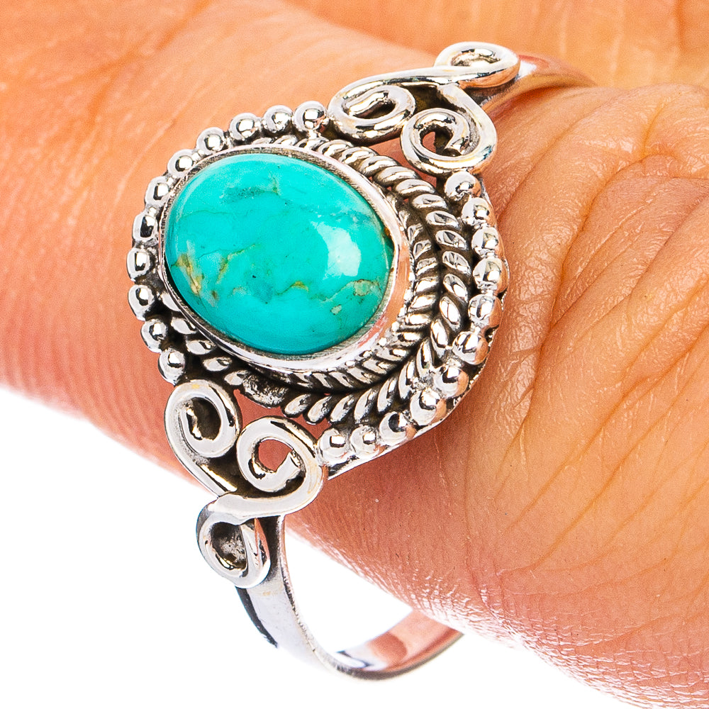 Mohave Turquoise Ring Size 9 (925 Sterling Silver) R8257