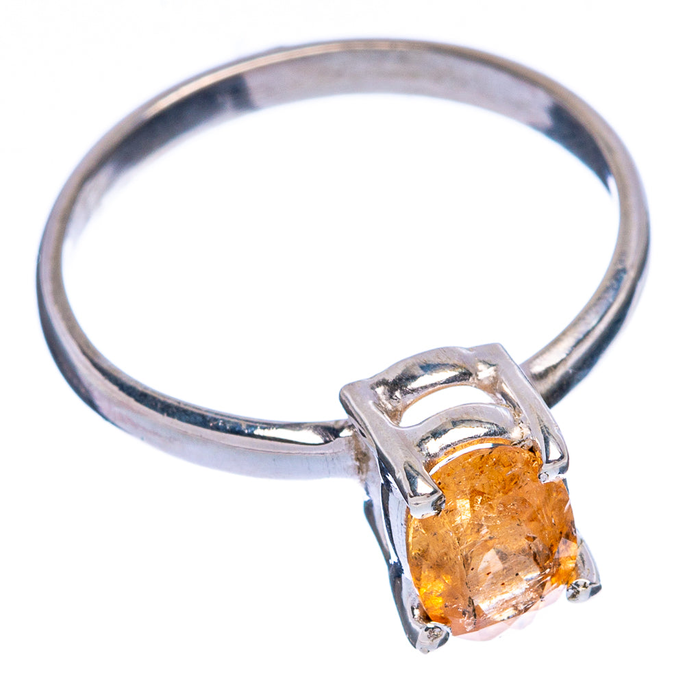 Rare Golden Imperial Topaz Ring Size 6 (925 Sterling Silver) R146592