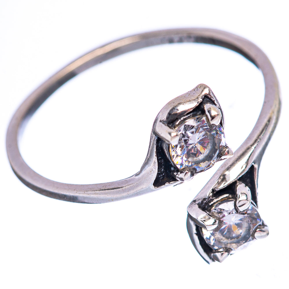 Dainty Cubic Zirconia Ring Size 7 (.925 Sterling Silver)