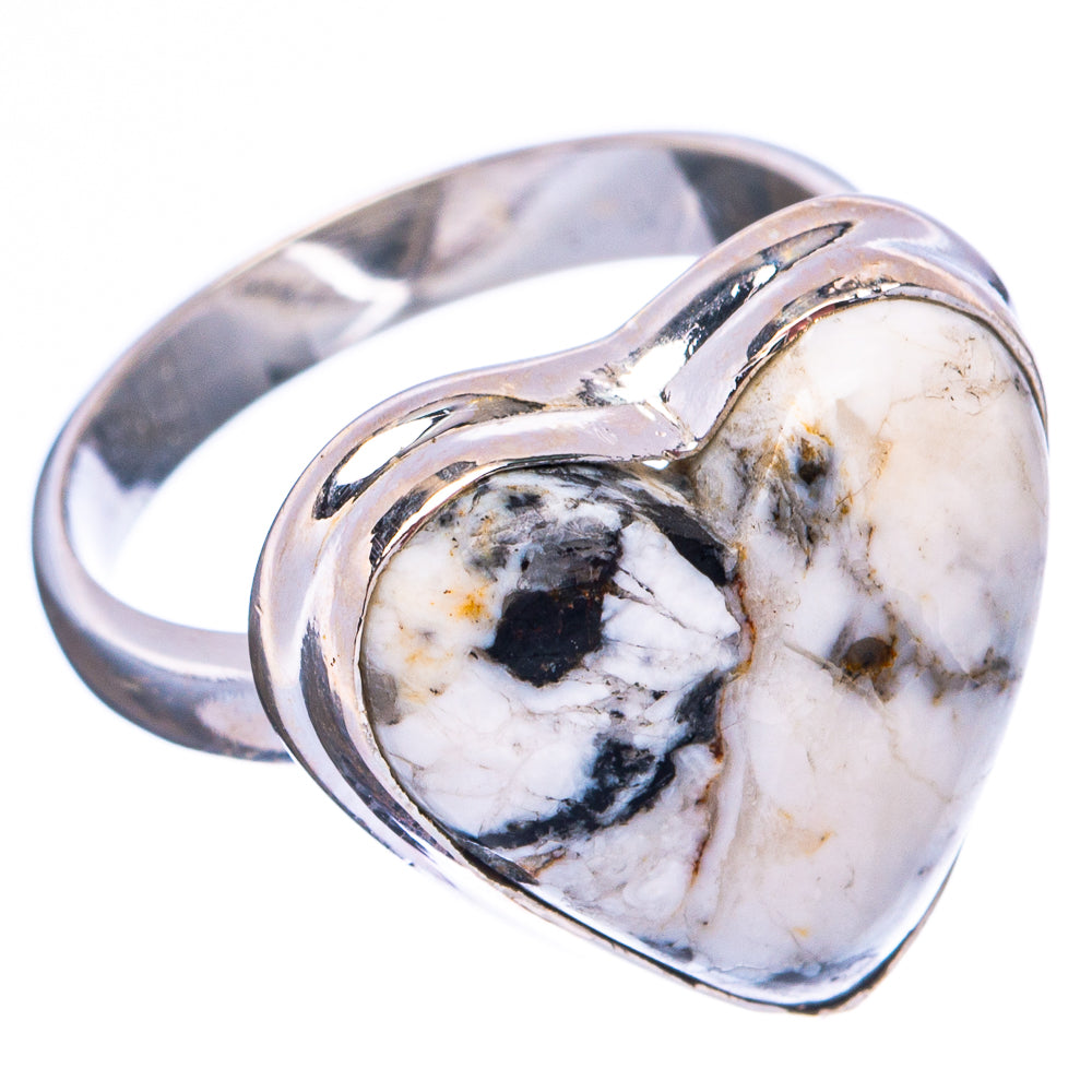 White Buffalo Turquoise Ring Size 6.75 (.925 Sterling Silver)