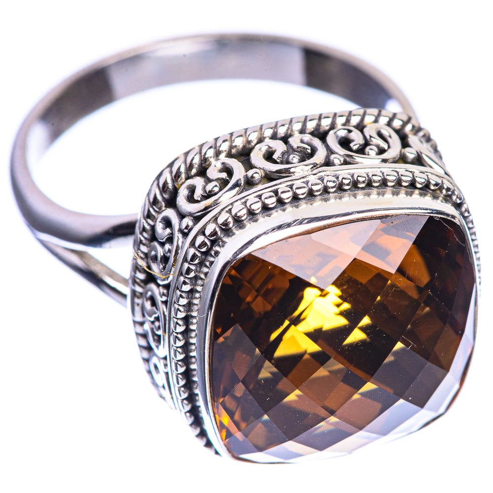 Mandarin Citrine 925 Sterling Silver Ring Size 10.75