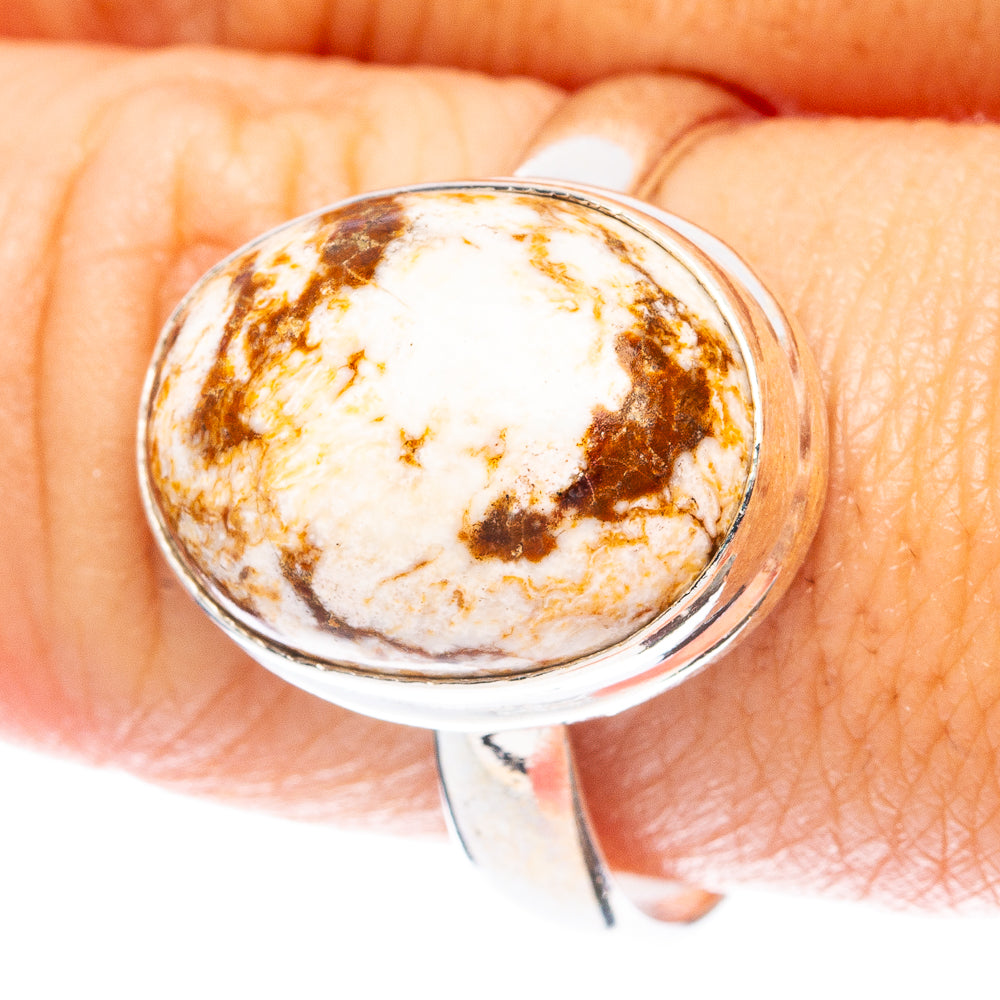 Peanut Wood Jasper Ring Size 10 (925 Sterling Silver) R4872