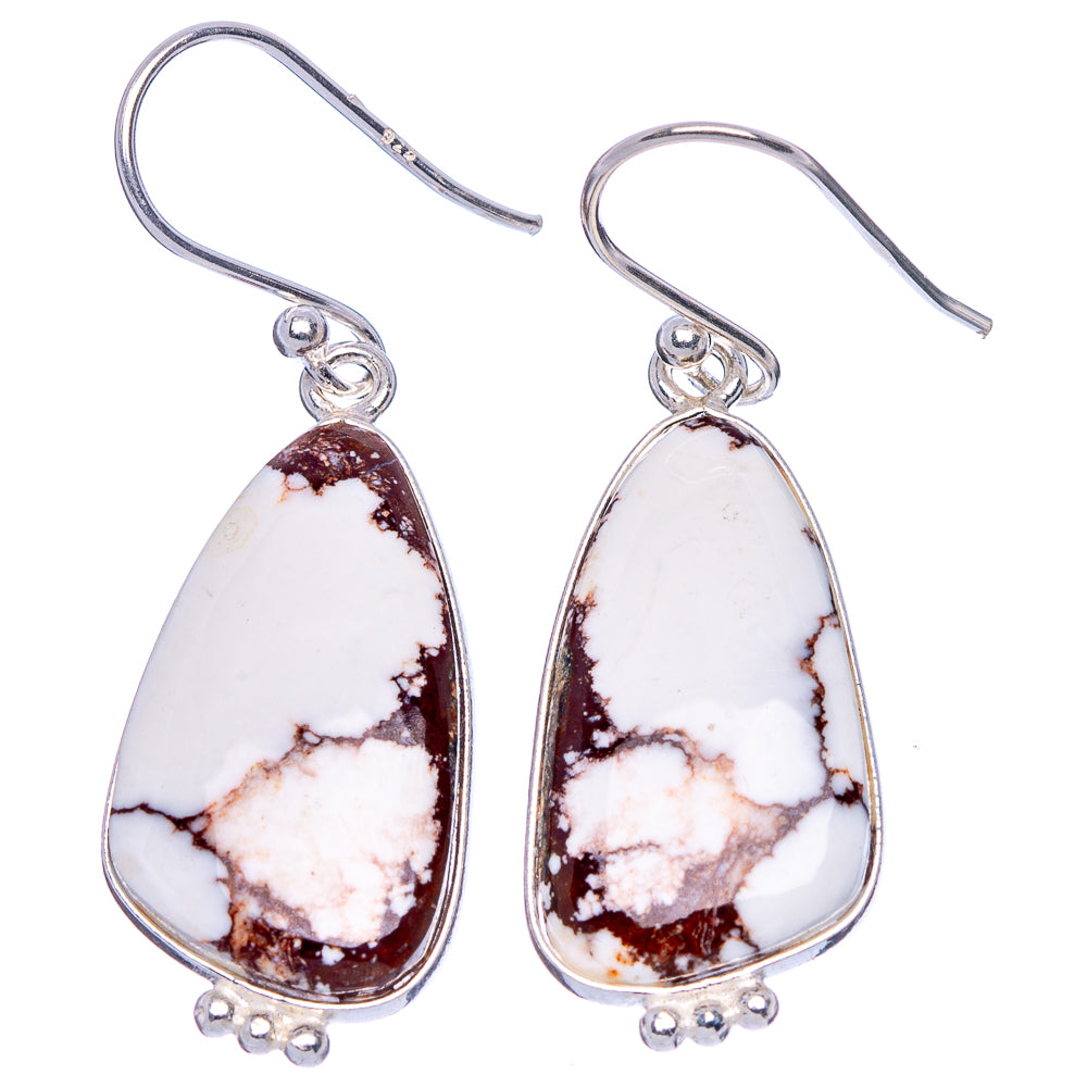 Wild Horse Jasper Earrings 1 1/2" (925 Sterling Silver) E1763