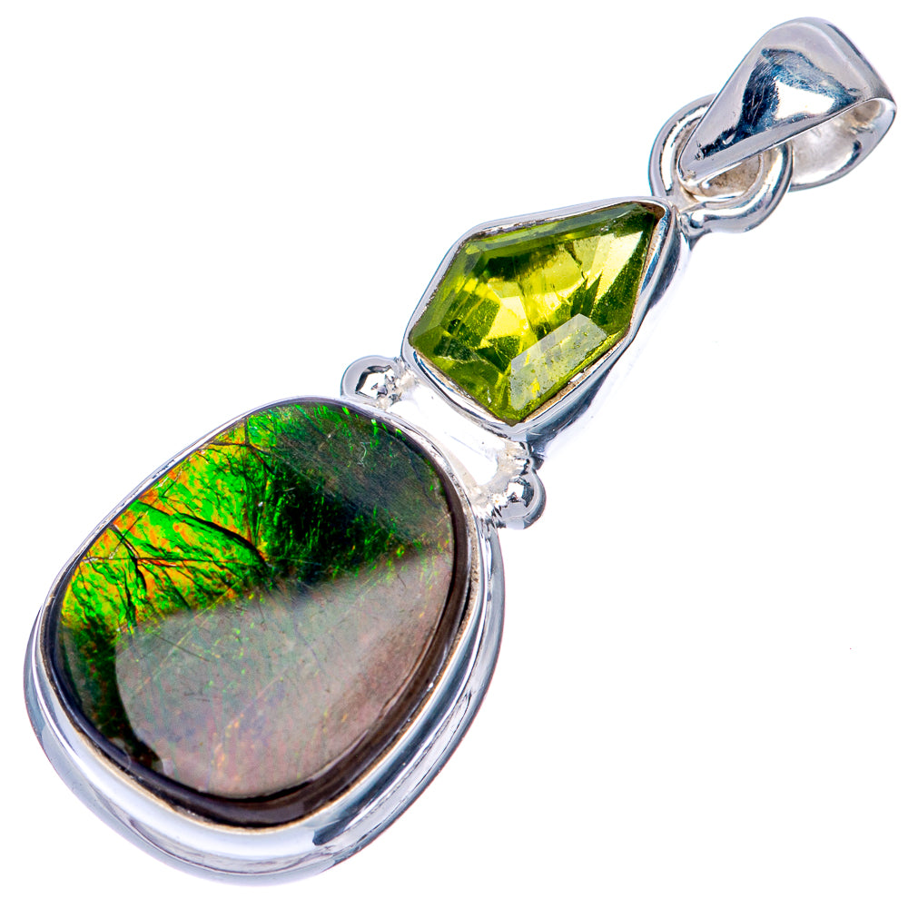 Canadian Ammolite Pendant 1 1/2" (925 Sterling Silver) PD39857