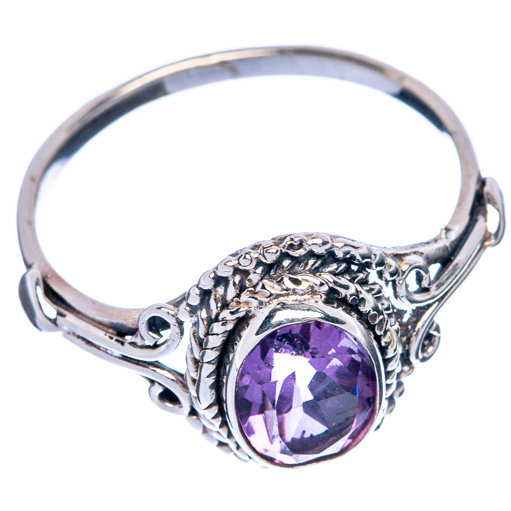 Faceted Amethyst Dainty Ring Size 8 (925 Sterling Silver) R145512
