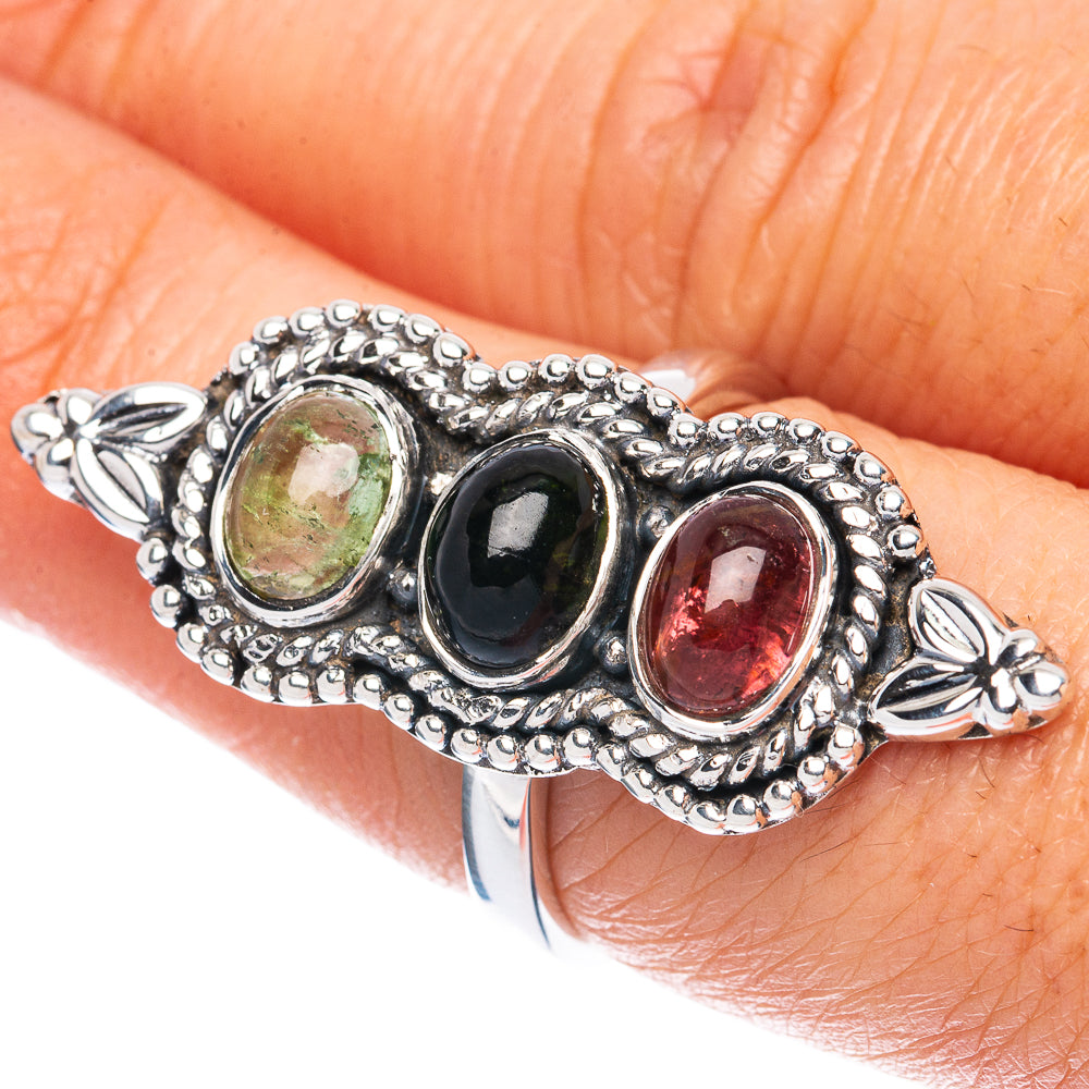 Premium Natural Tourmaline Ring Size 7.25 (925 Sterling Silver) R2625