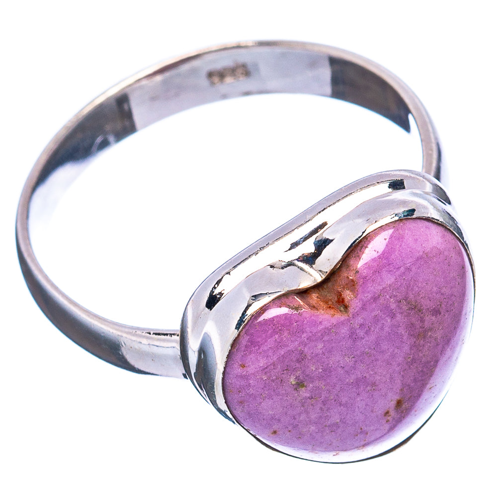 Phosphosiderite Heart Ring Size 9 (.925 Sterling Silver)