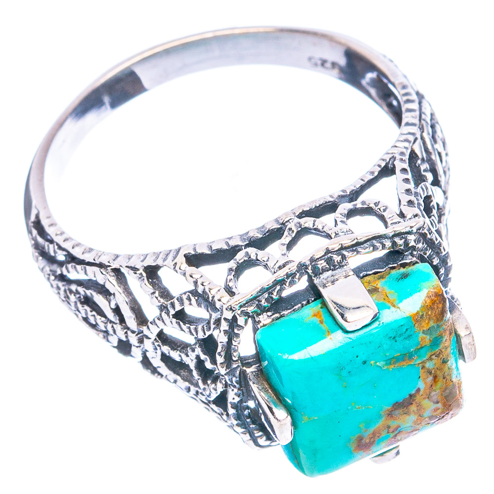 Rare Arizona Turquoise Ring Size 9.5 (925 Sterling Silver) R4774