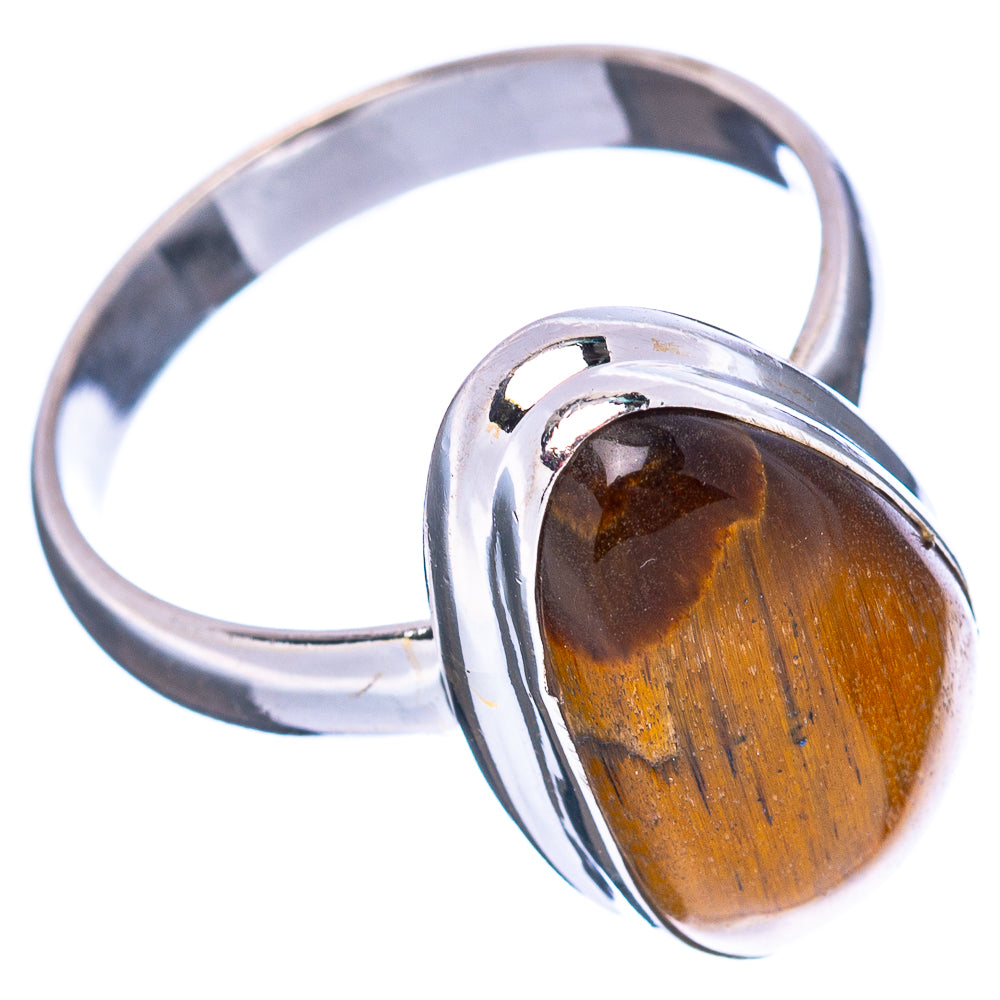 Tiger's Eye Ring Size 8.75 (.925 Sterling Silver)