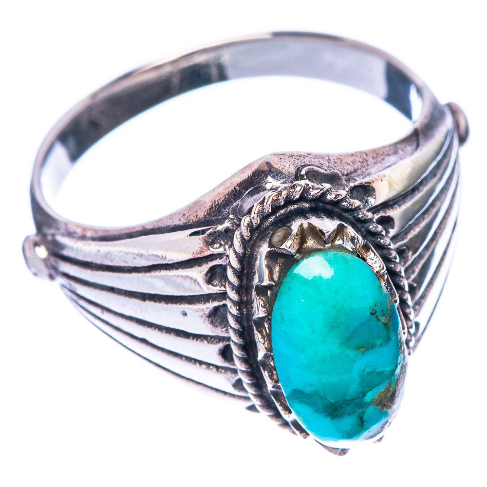 Rare Arizona Turquoise Ring Size 8.5 (925 Sterling Silver) R1447
