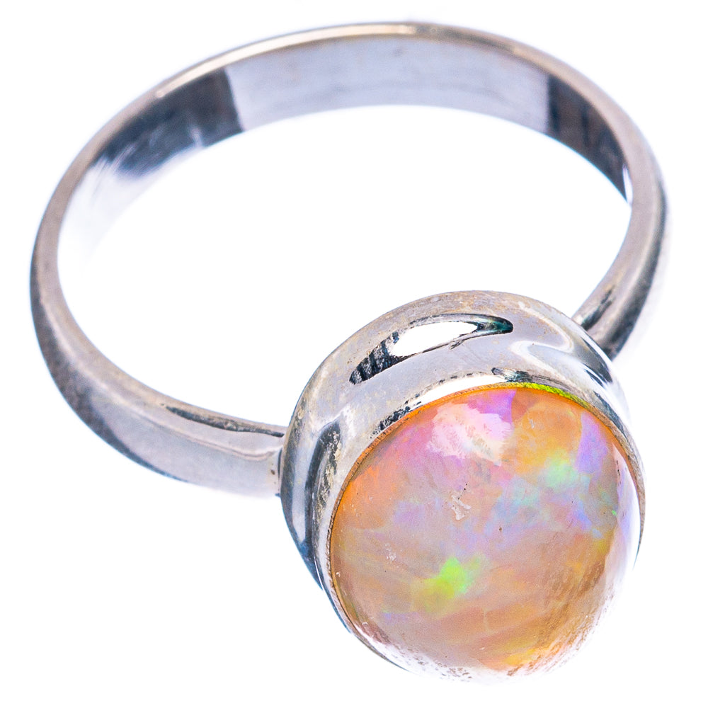 Rare Large Ethiopian Opal Ring Size 7.75 (925 Sterling Silver) R4925