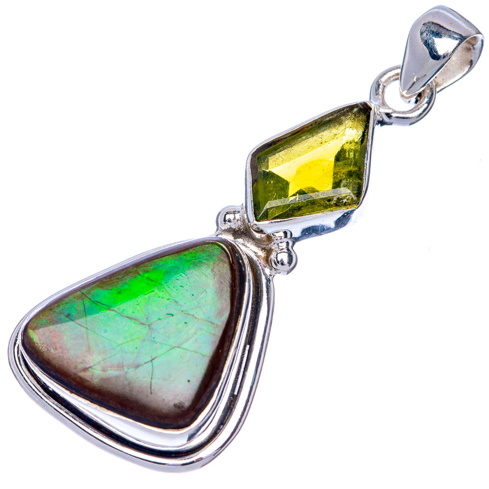 Canadian Ammolite Pendant 1 5/8" (925 Sterling Silver) PD39858