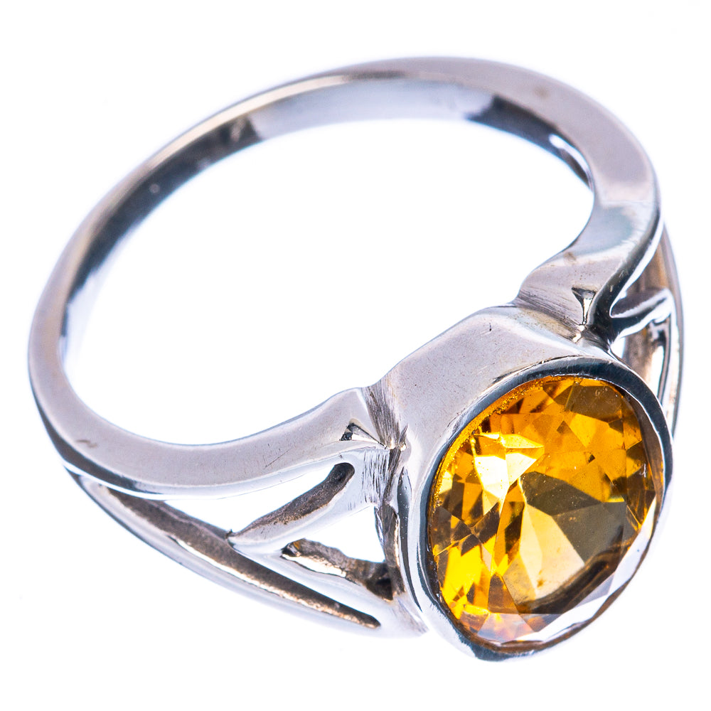 Value Faceted Citrine Ring Size 6.5 (925 Sterling Silver) R3061