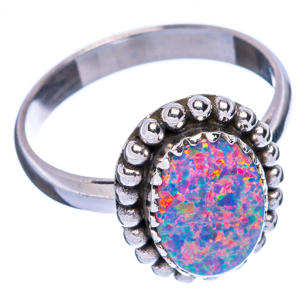 Synthetic Opal Ring Size 8 (925 Sterling Silver) R146276