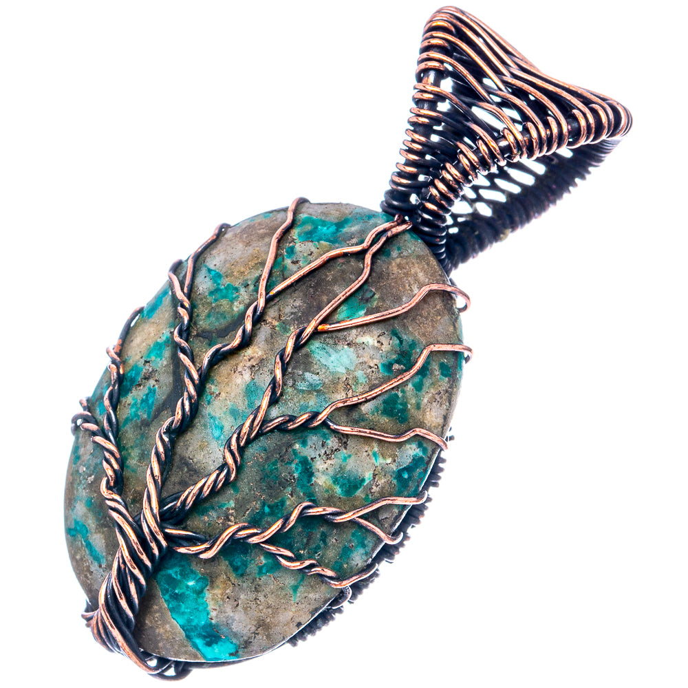 Turquoise Tree of Life 1 3/4" (Oxidized Copper)