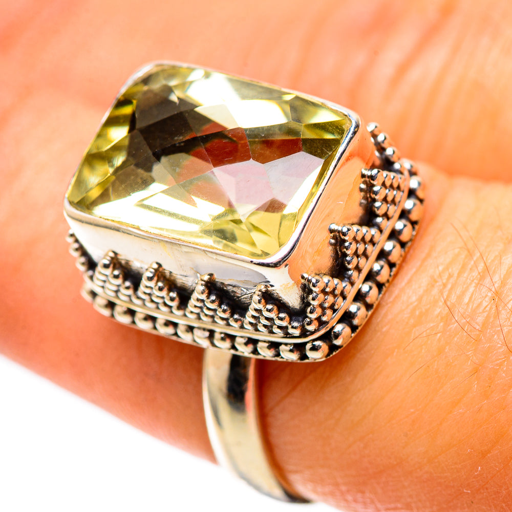 Faceted Citrine Ring Size 7.25 (925 Sterling Silver) RING138814