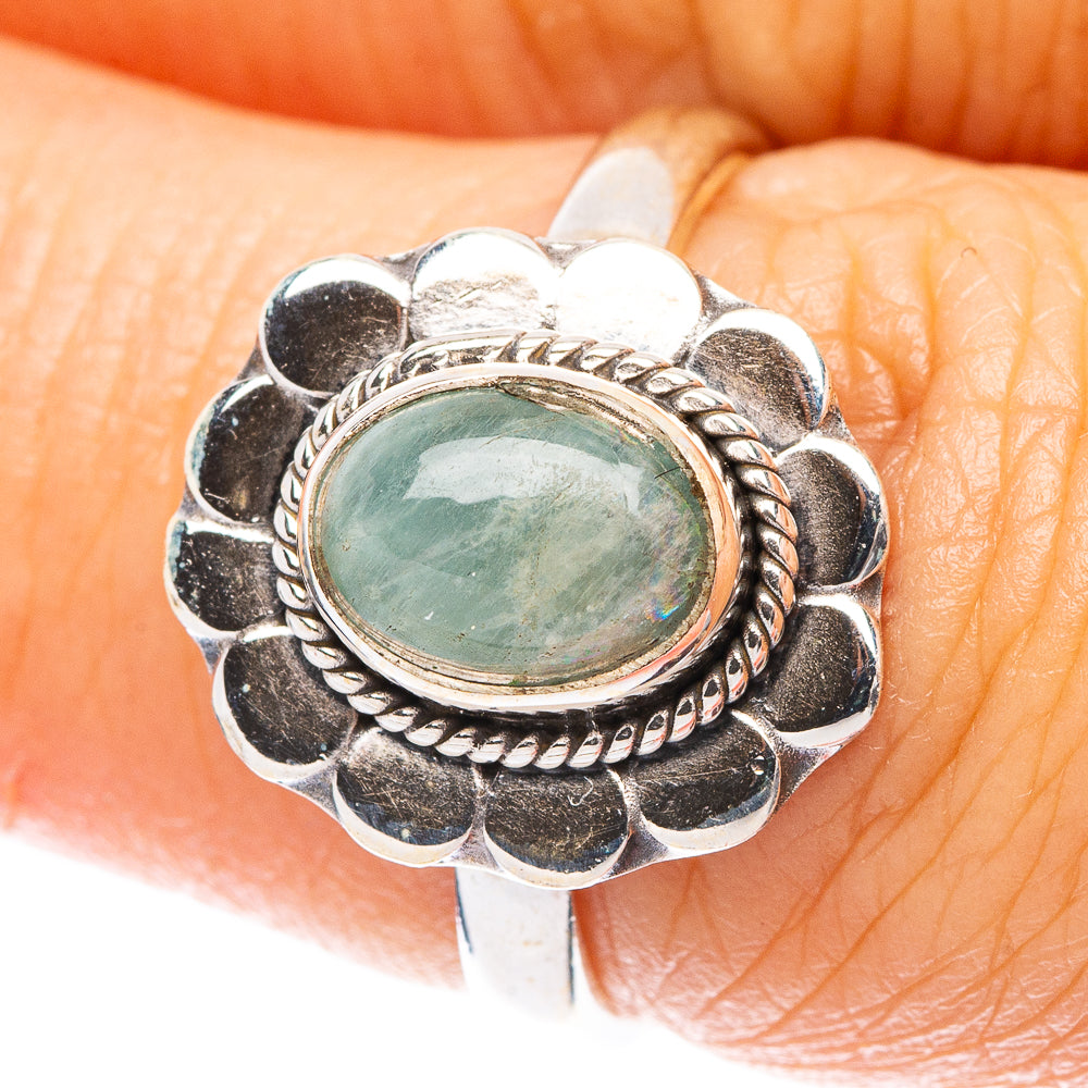 Aquamarine Dainty Ring Size 6.75 (925 Sterling Silver) R5721