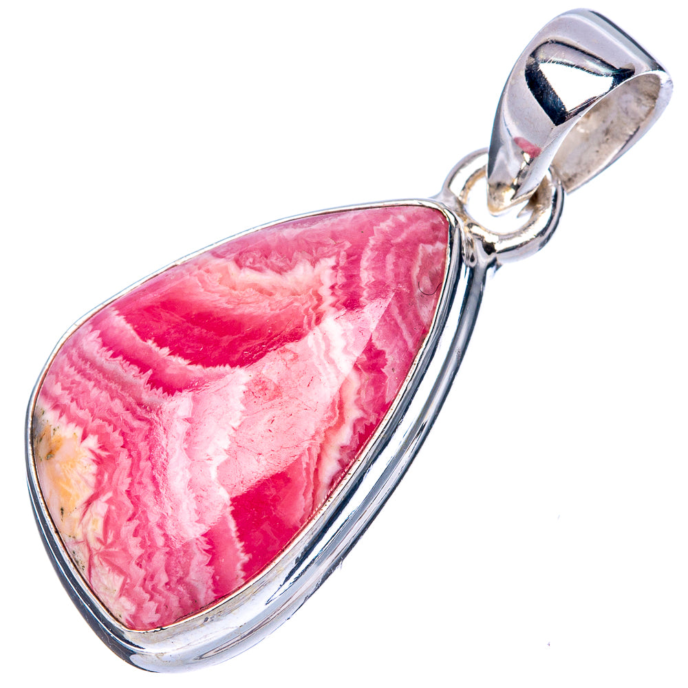 Rhodochrosite Pendant 1 3/8" (925 Sterling Silver) P42794