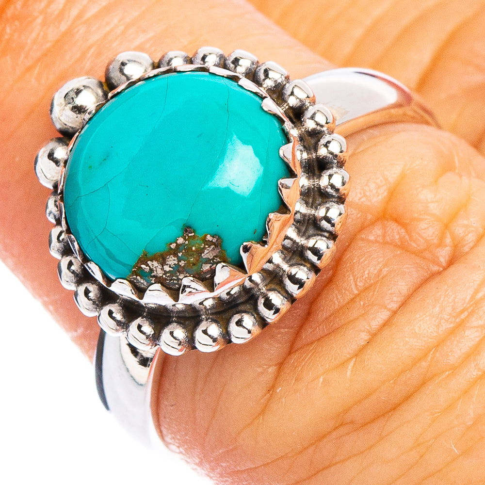 Rare Kingman Turquoise Ring Size 6.75 (.925 Sterling Silver)