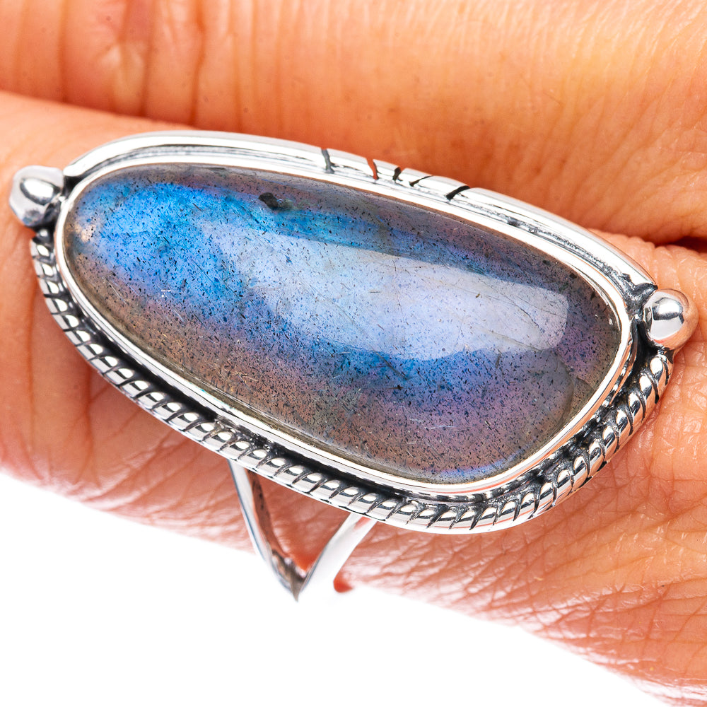 Premium Labradorite Ring Size 9 (925 Sterling Silver) R2586