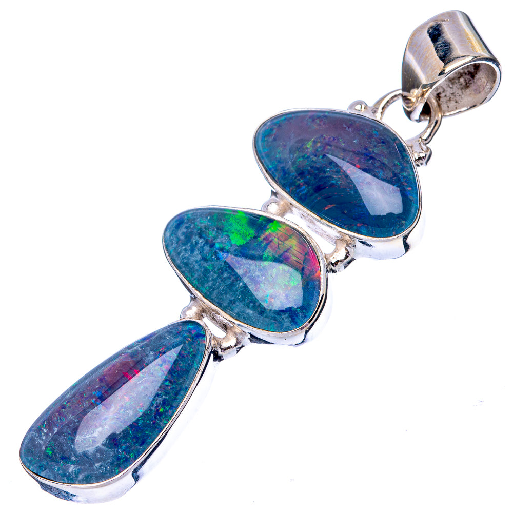 Rare Triplet Opal 925 Sterling Silver Pendant 2 1/8" (925 Sterling Silver) P42673