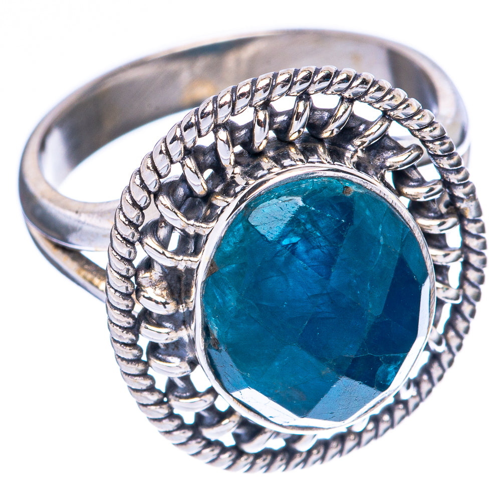 Rare Apatite Ring Size 7.25 (925 Sterling Silver) R2107