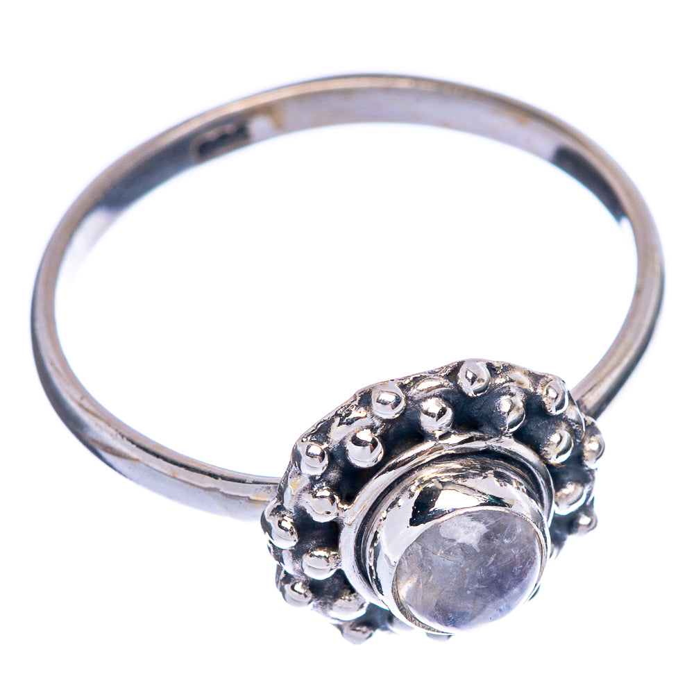 Rainbow Moonstone Dainty Ring Size 8.25 (925 Sterling Silver) R145708