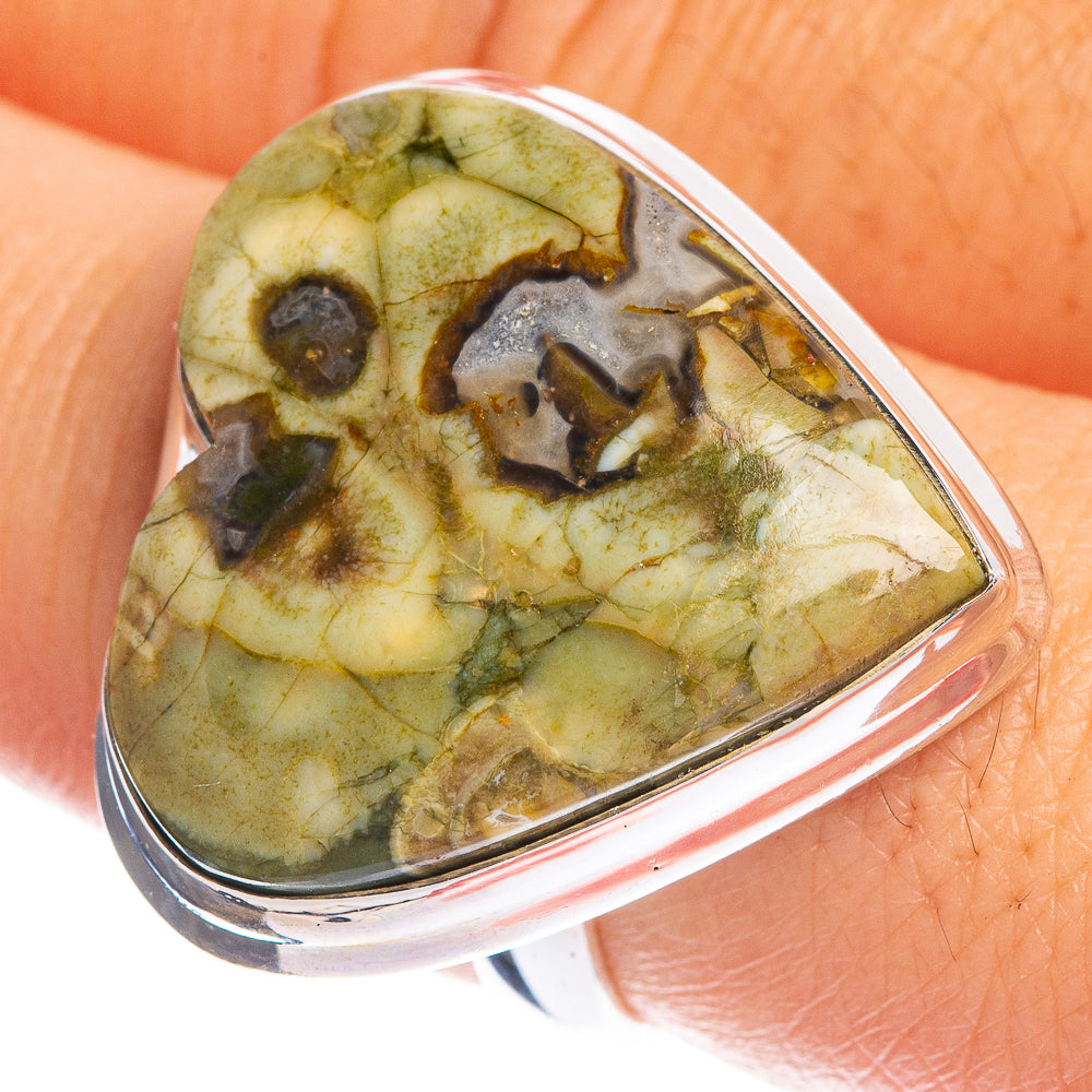 Large Rainforest Opal Ring Size 8 (925 Sterling Silver) R144313