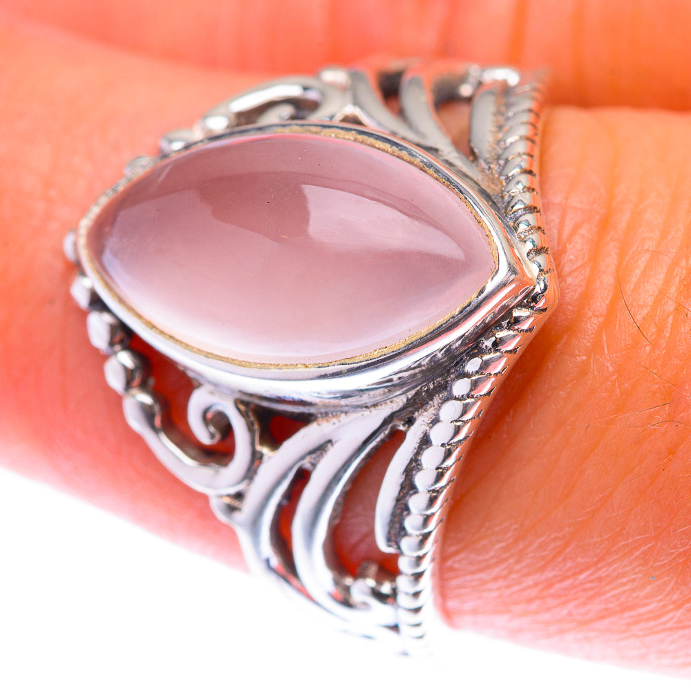 Rose Quartz Ring Size 8.75 (925 Sterling Silver) RING139902