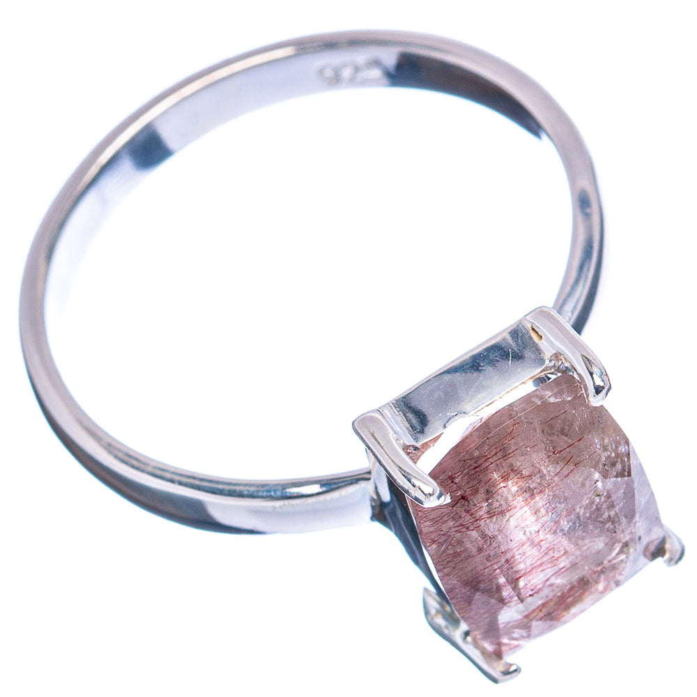 Rare Super Seven Ring Size 8 (.925 Sterling Silver)