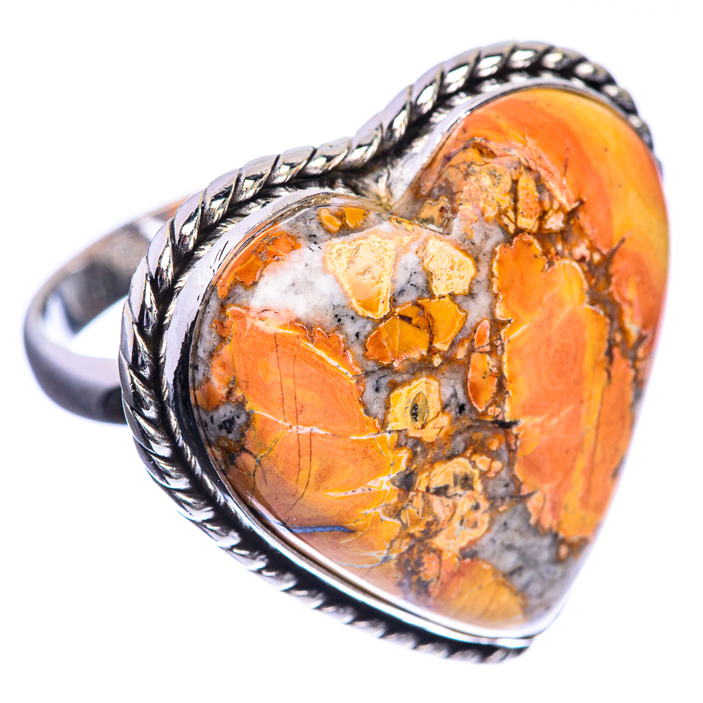 Large Maligano Jasper 925 Sterling Silver Ring Size 10