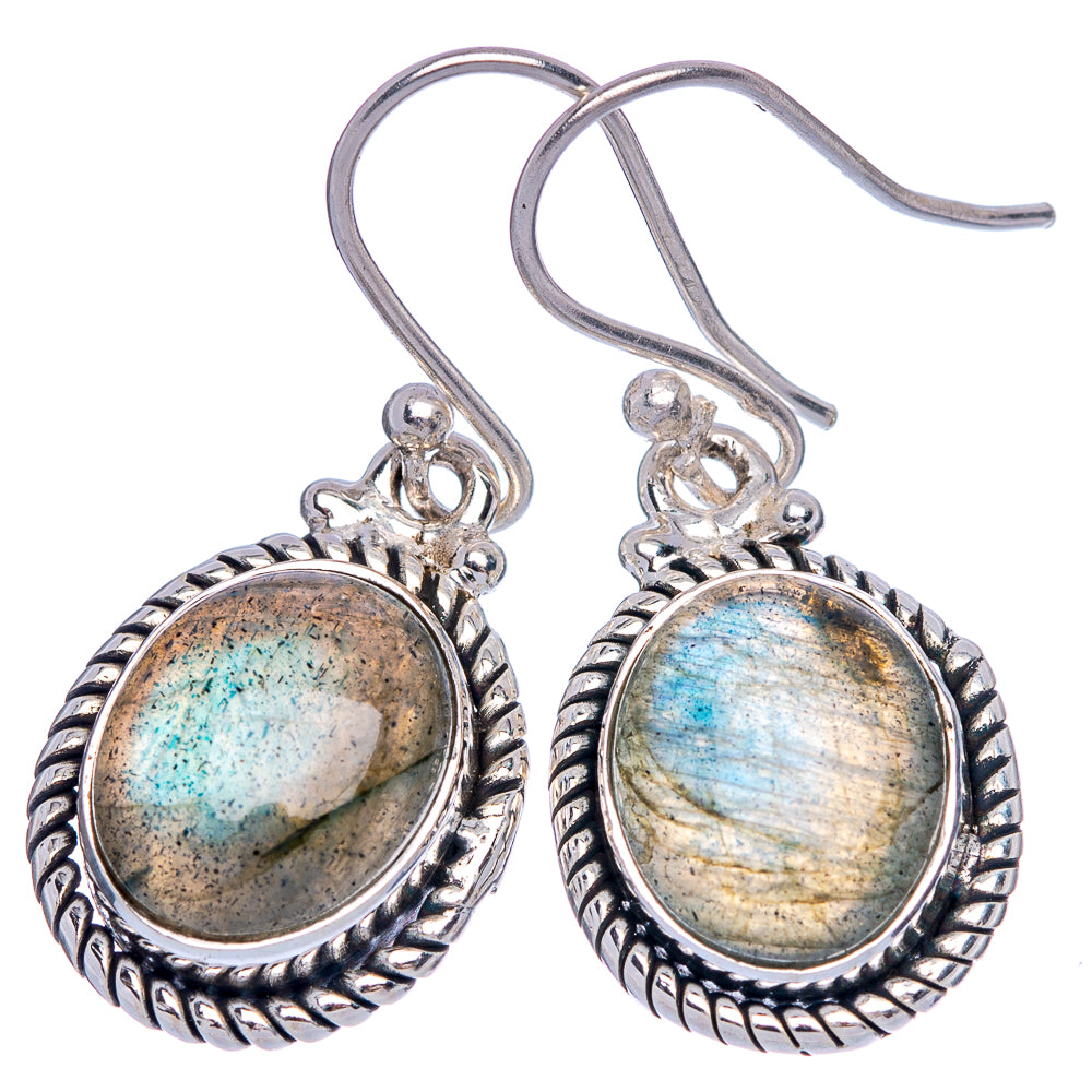 Labradorite Earrings 1 1/4" (925 Sterling Silver) E433302