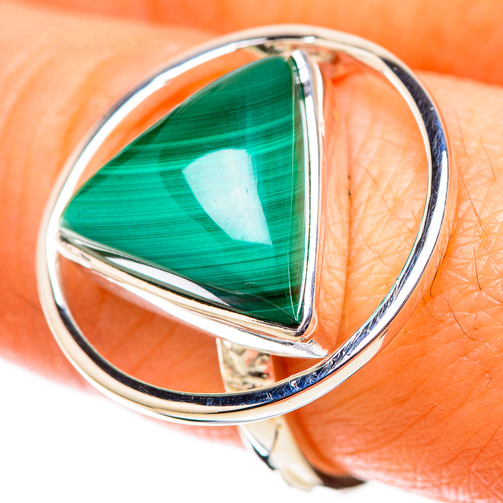 Premium Malachite Ring Size 8 (925 Sterling Silver) RING138089