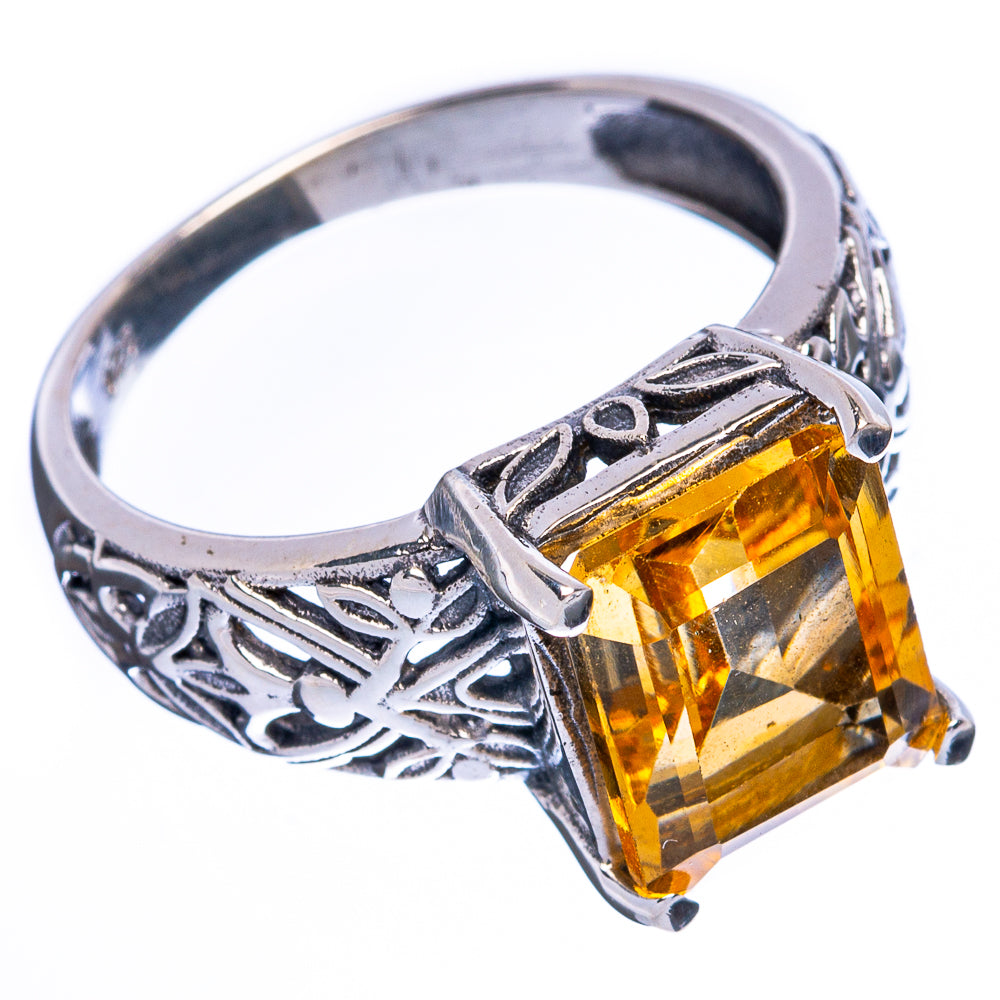 Citrine 925 Sterling Silver Ring Size 8.5 Ana Co R2441