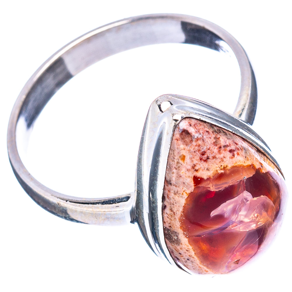 Rare Mexican Fire Opal Ring Size 10 (.925 Sterling Silver)