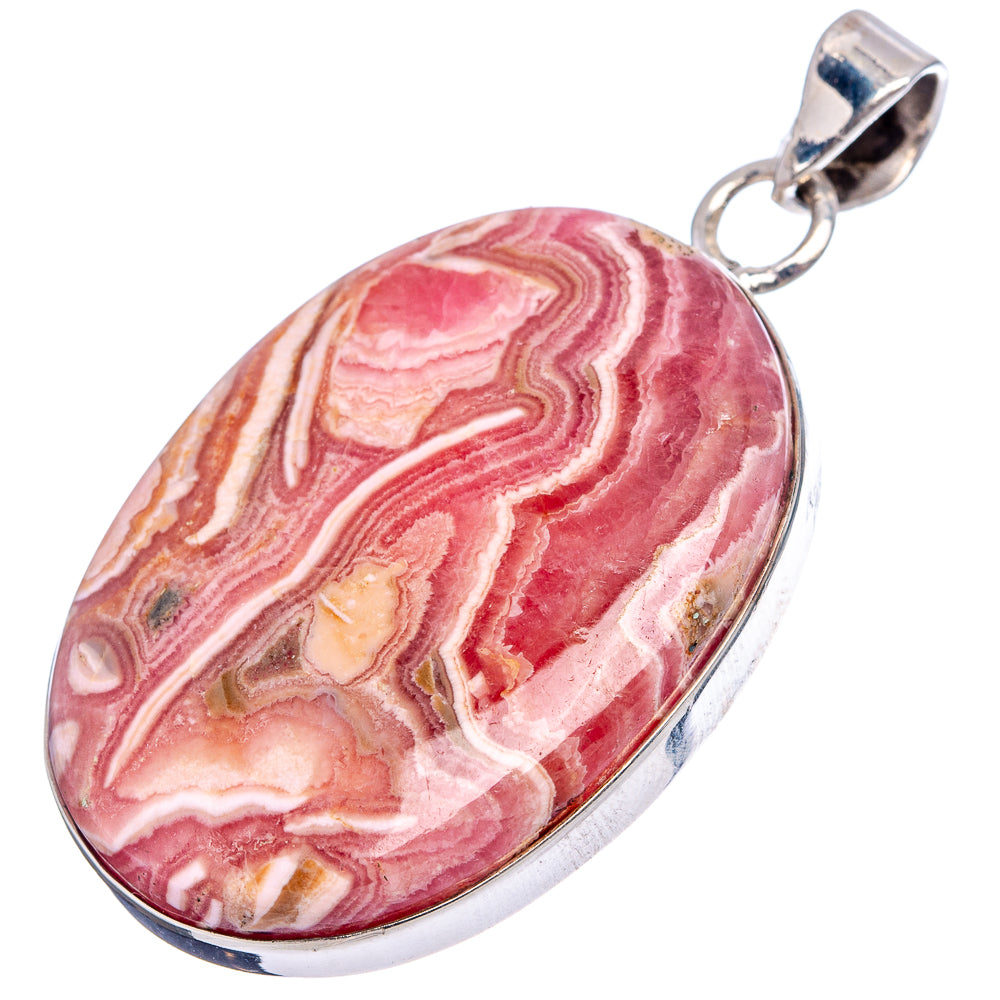 Premium Rhodochrosite Pendant 2 1/8" (.925 Sterling Silver)