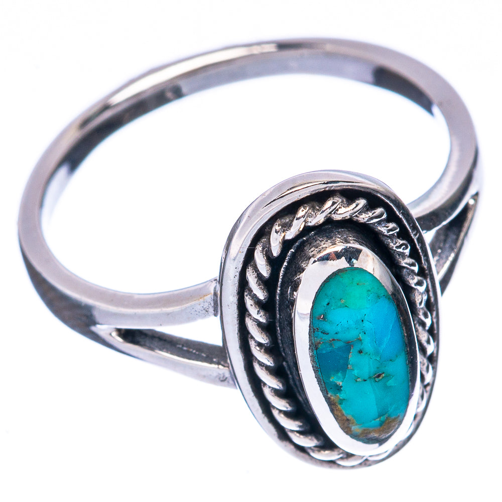 Rare Arizona Turquoise Ring Size 6.75 (925 Sterling Silver) R3046