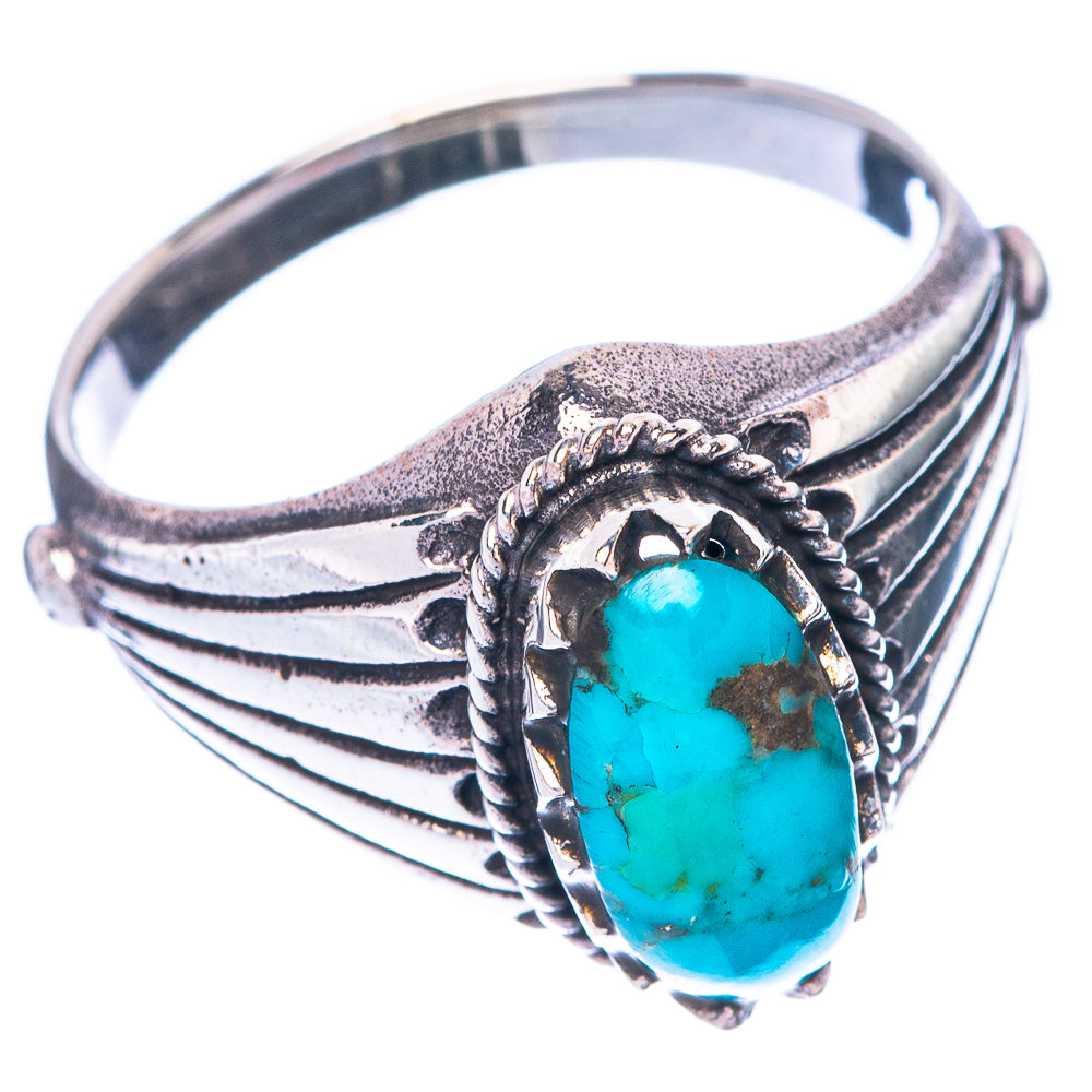 Rare Arizona Turquoise Ring Size 8.5 (925 Sterling Silver) R1544