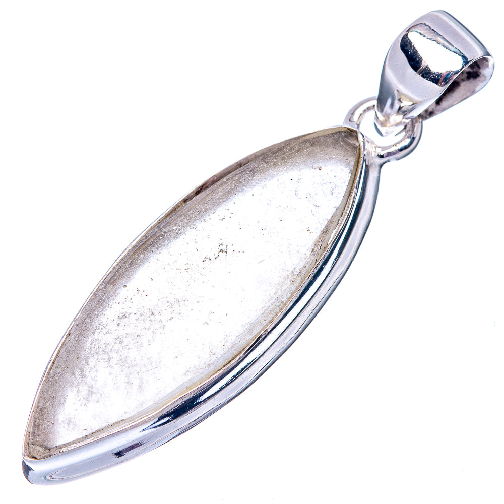 Rare Libyan Desert Glass 925 Sterling Silver Pendant 1 5/8" (925 Sterling Silver) P42604