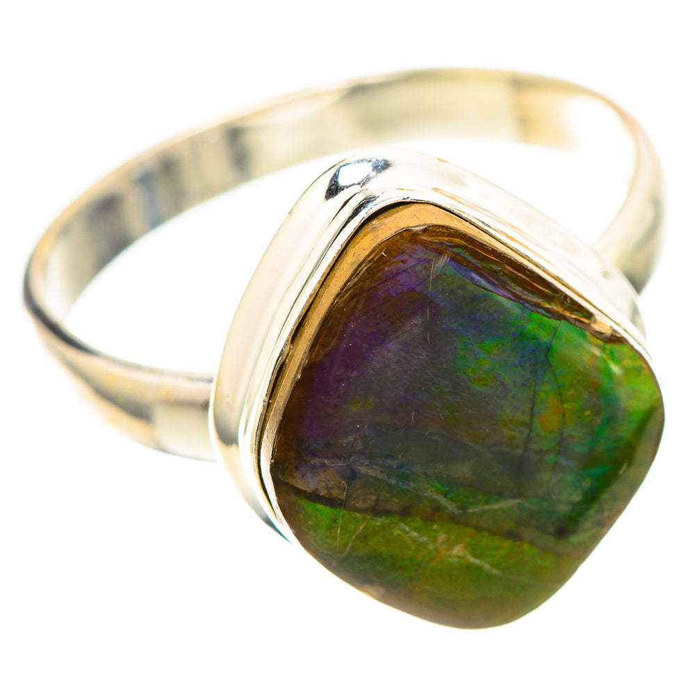 Canadian Ammolite 925 Sterling Silver Ring Size 11 (925 Sterling Silver) RING139384