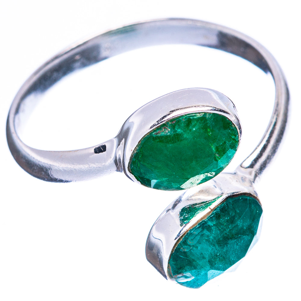 Green Sillimanite  Dainty Ring Size 7 Adjustable (925 Sterling Silver) R5125
