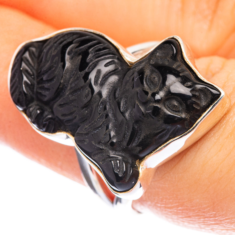 Black Onyx Ring Size 7 (925 Sterling Silver) R142630