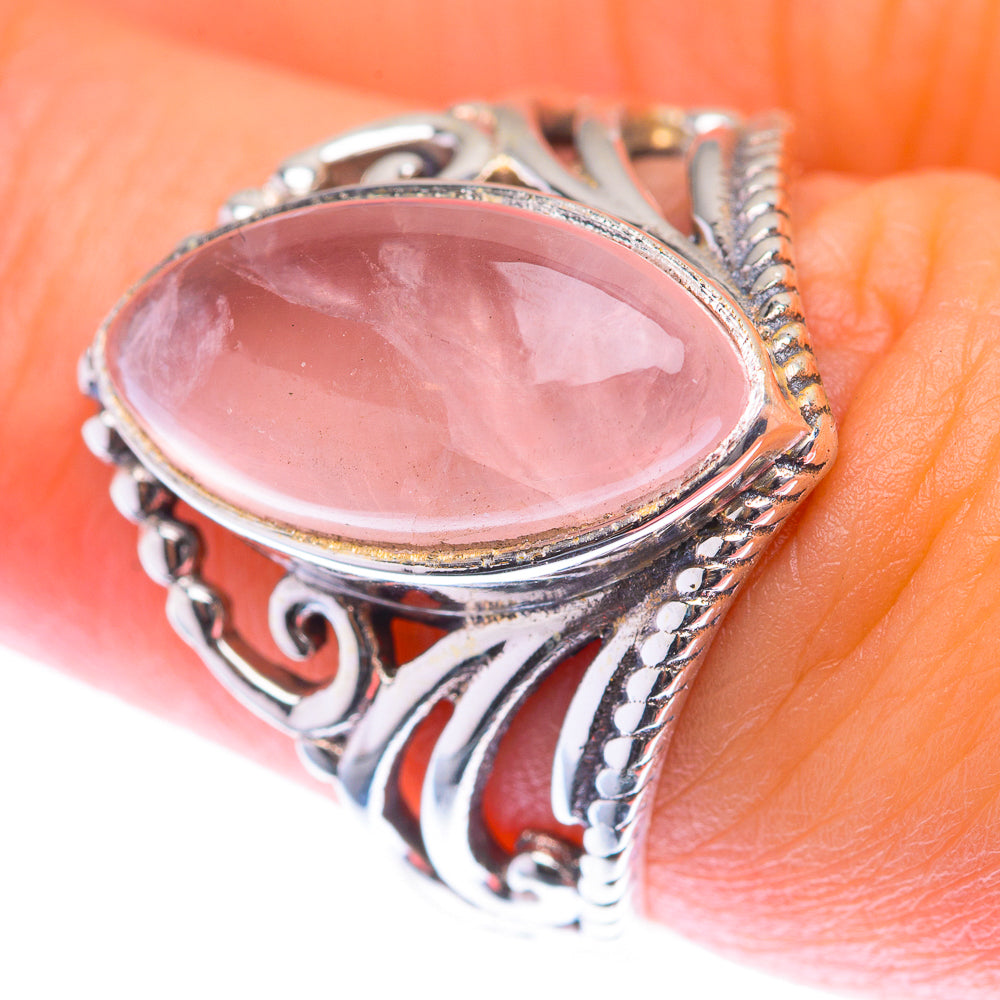 Rose Quartz Ring Size 7.75 (925 Sterling Silver) RING139884