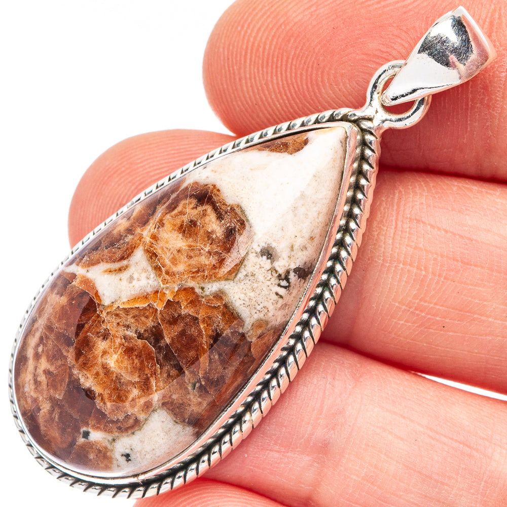 Large Muscovite 925 Sterling Silver Pendant 1 7/8" (925 Sterling Silver) P43650