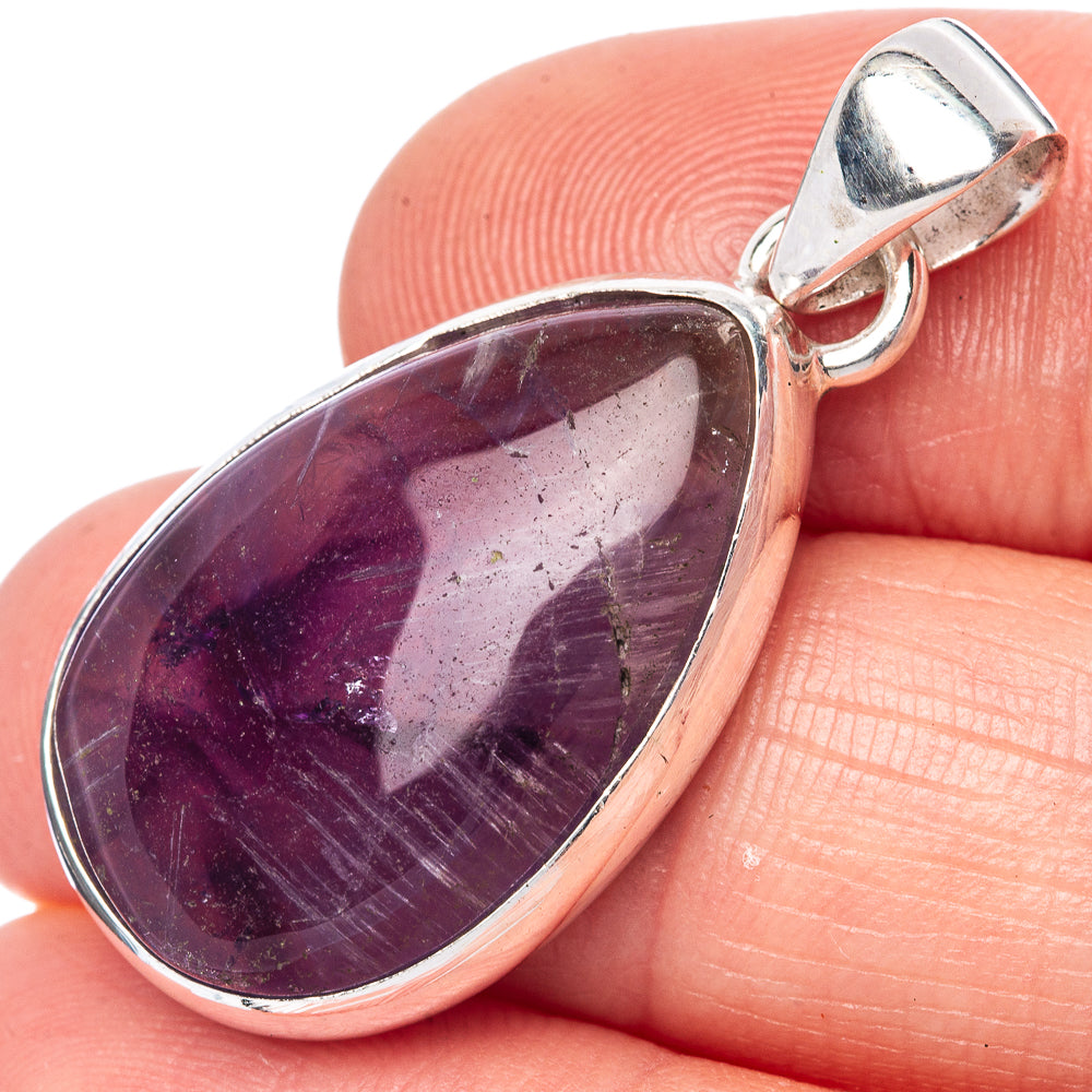 Amethyst Pendant 1 3/8" (925 Sterling Silver) P42505