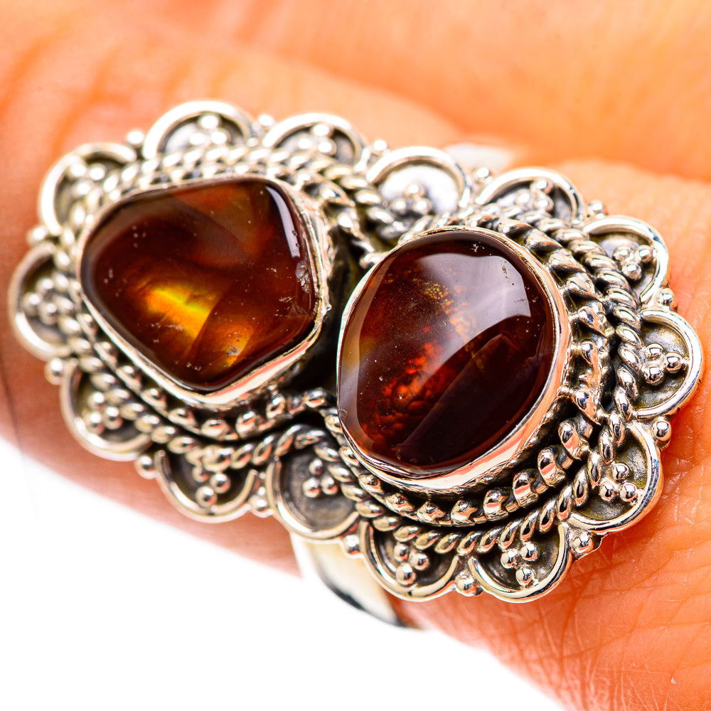 Mexican Fire Agate Ring Size 8.25 (925 Sterling Silver) RING139016