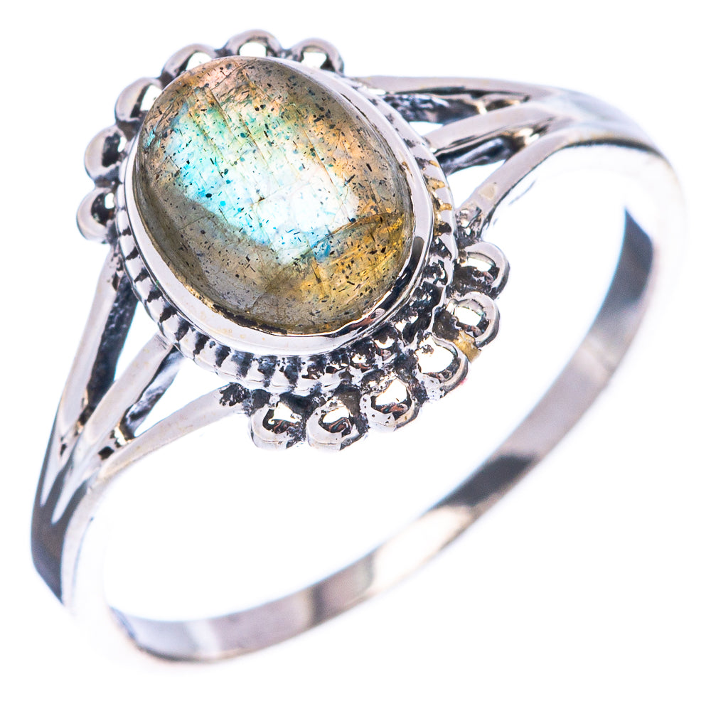 Labradorite Ring Size 6.75 (925 Sterling Silver) R5624